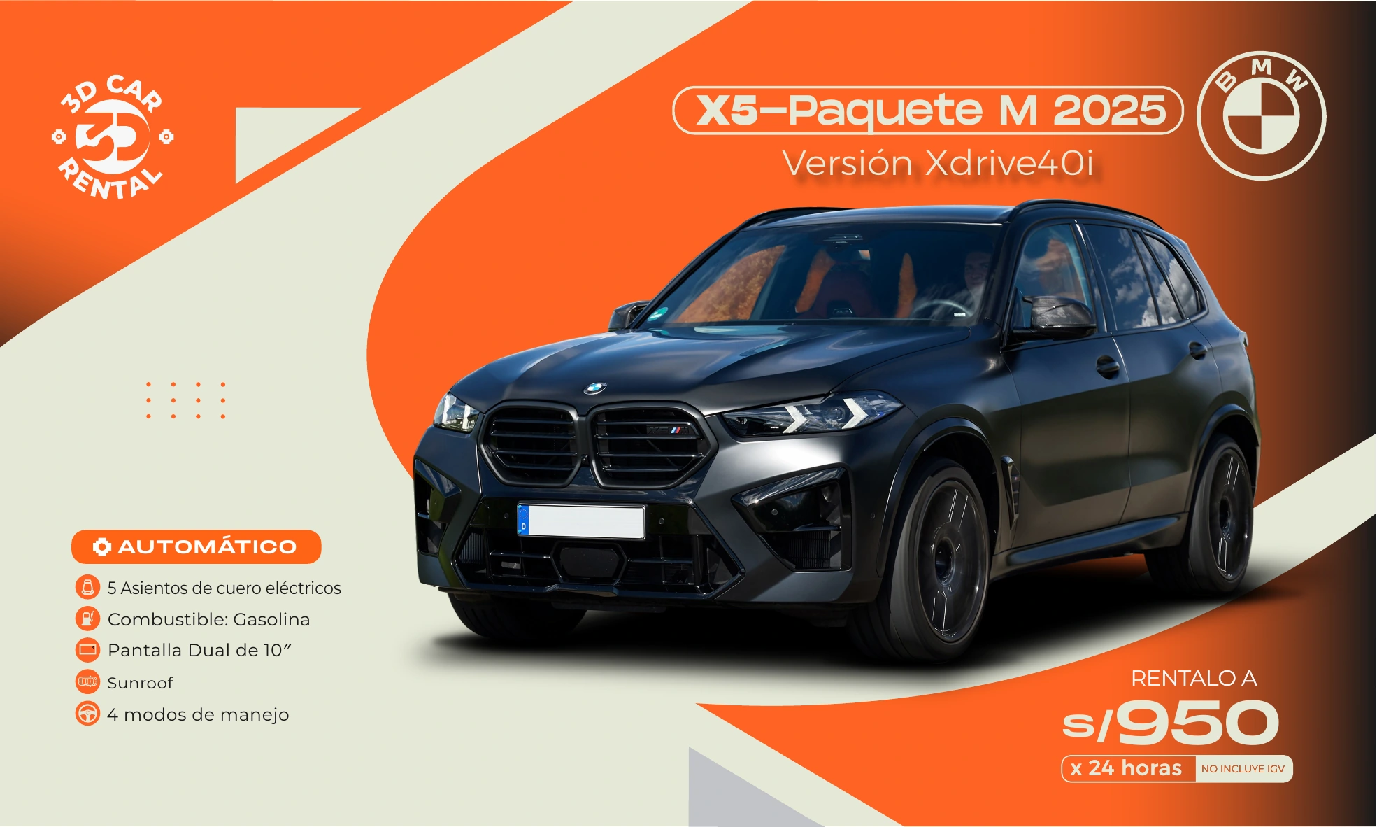 BMW X5 Versión Xdrive40i Paquete M