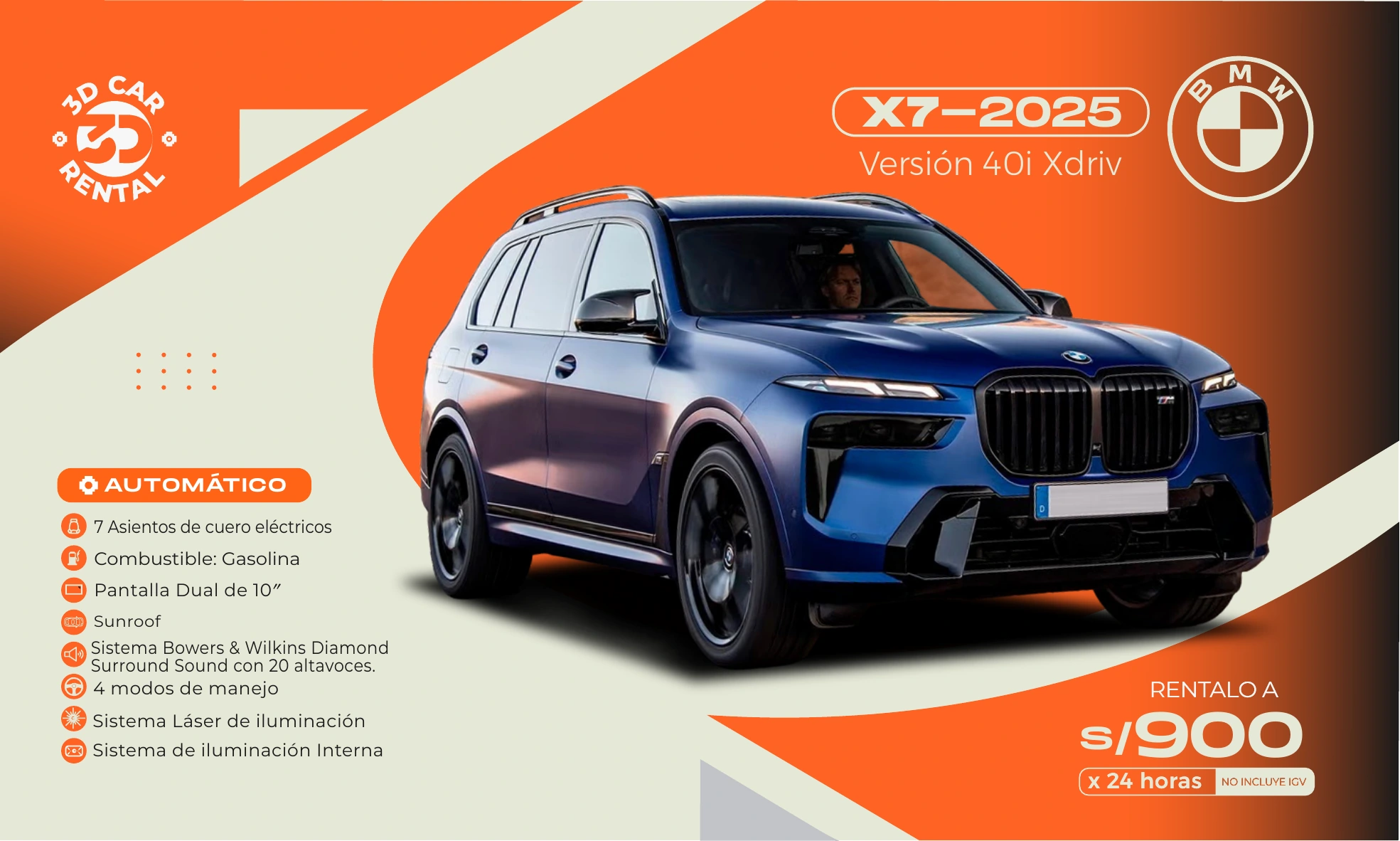 BMW X7 Versión 40i Xdrive